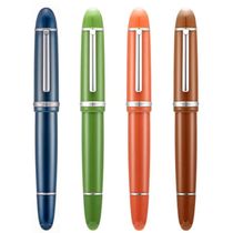 New JinHao X159 Acrylic Black Fountain Pen Metal Clip Extend