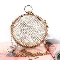 Gold Metal Clutch Bag 2024 Luxury Handbags Women Bags Design