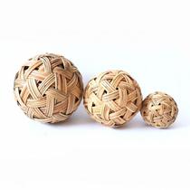 Hand-woven Cuju ball natural made Sepak takraw photography props school sports meeting Cuju game ancient football