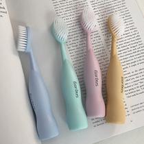 New couple Korean style high-looking Big Mac toothbrush with soft bristles for adults men and women family student style manual