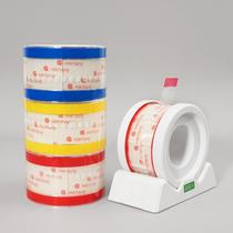 Easy-to-tear sealing tape for sale in a box of 100 rolls for milk tea shop cup sealing tape to prevent leakage and easy-to-tear sealing tape