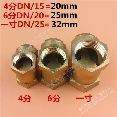 4 minutes 6 minutes 1 inch horizontal water pipe check valve DN15 self-priming water pump all copper check valve check valve