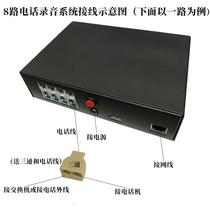 4 8-channel telephone recording system landline landline recording box solid state storage independent recorder