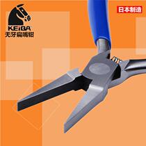 Japanese KEIBA horse brand flat nose pliers HF-D04 fishhook pliers micro flat nose pliers toothless tip pliers flat nose pliers