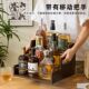 German Desktop Tiered Wine Display Rack Commercial Liquor Display Stand Portable Mini Wine Cabinet Storage Rack
