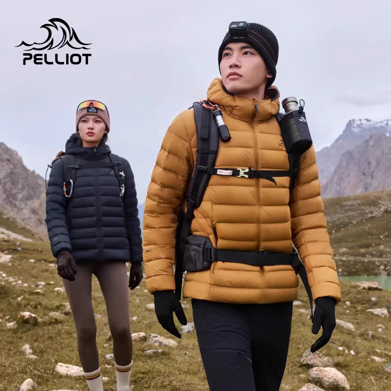 [Classic 3.0] Pelliot Lightweight Ribbed down Jacket 800 Fill Power Women's Coat Outdoor Softshell Jacket Inner Liner Men's