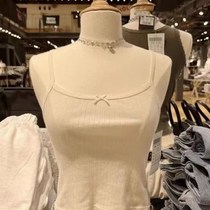 Quick Hair Casual Women Whoite Bow Slim Camisole 2022 Summer Fashion