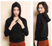 The age of the heather wool hoodie is reduced