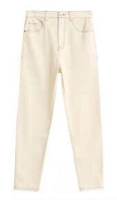 The small and the jeans have cut down the speed.