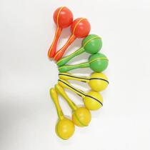 Spot children percussion instrument sand ball hands - shake kindergarten early education teaching tool with handle plastic sandhammer custom