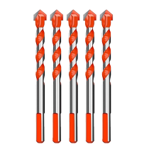 Violent drilling of concrete tiles glass cement drill 6mm alloy triangle overlord drill complete electric drill