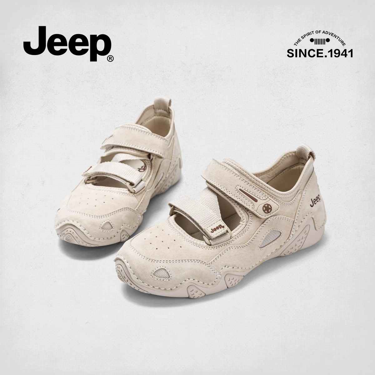 Jeep Sports Mary Jane Shoes Women's 2025 Summer New Soft