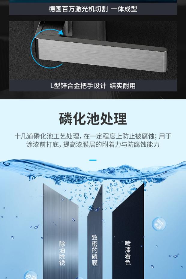 Deli 4090 3C Chứng nhận vân tay Mật khẩu điện tử Văn phòng trong nhà An toàn chống trộm Nhà an toàn - Két an toàn