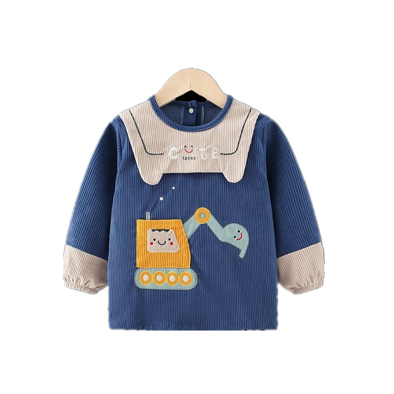 Speed I children's bib i baby boy little boy outer wear autumn and winter eating bib bag waterproof and anti-dirty winter