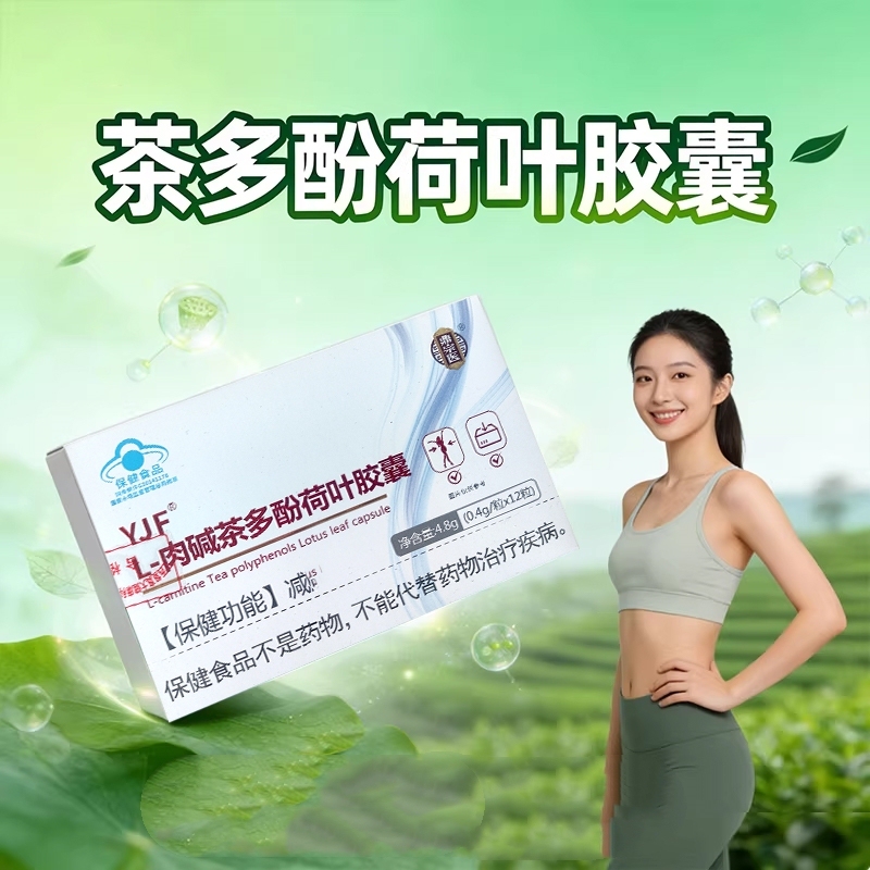 Yjf Carnitine Tea Polyphenol Lotus Leaf Capsules for Oil Removal, Blue Hat Certified Health Food Yjf Carnitine Tea Polyphenol Lotus Leaf Capsules for Oil Removal, Blue Hat Certified Health Food