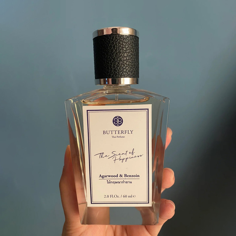 Butterfly Perfume Sample Thailand Native Niche Agarwood and Benzoin Bay Leaf Fragrance Test