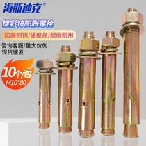Hasdick HK-06 color-coated galvanized expansion bolt pull-out screw lifting expansion pipe M10*8010 pcs.