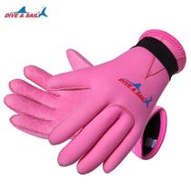 DIVESAIL childrens diving gloves childrens anti-cut anti-wear drifting swimming gloves diving material warm and floating