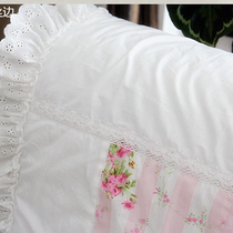 Korean patchwork art quilted floral patchwork embroidered lace bedside cover bedside cover sofa towel