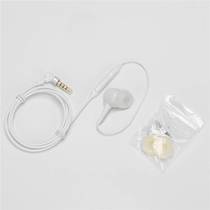 Single-sided wire-controlled tuning headphones with mic heavy bass sound headphones with mic metal elbow in-ear wired control headphones