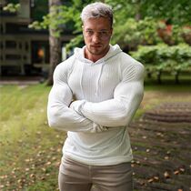 New Fashion Winter Hooded Sweater Men Warm Turtleneck Mens S