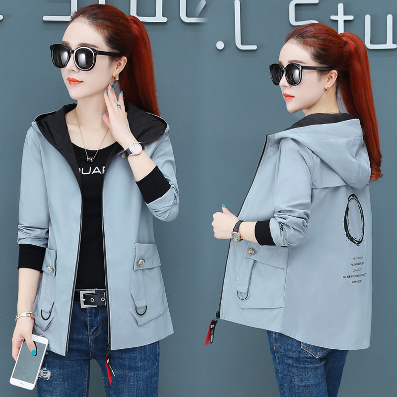 Short paragraph small women's clothing jacket autumn clothing 2022 fall new casual Korean version of baseball uniform Cloak Cloak Cloak