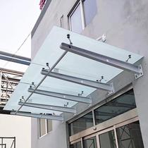 Customized glass awning carbon steel corbel beam bracket stainless steel awning steel beam fully welded I-beam knot}