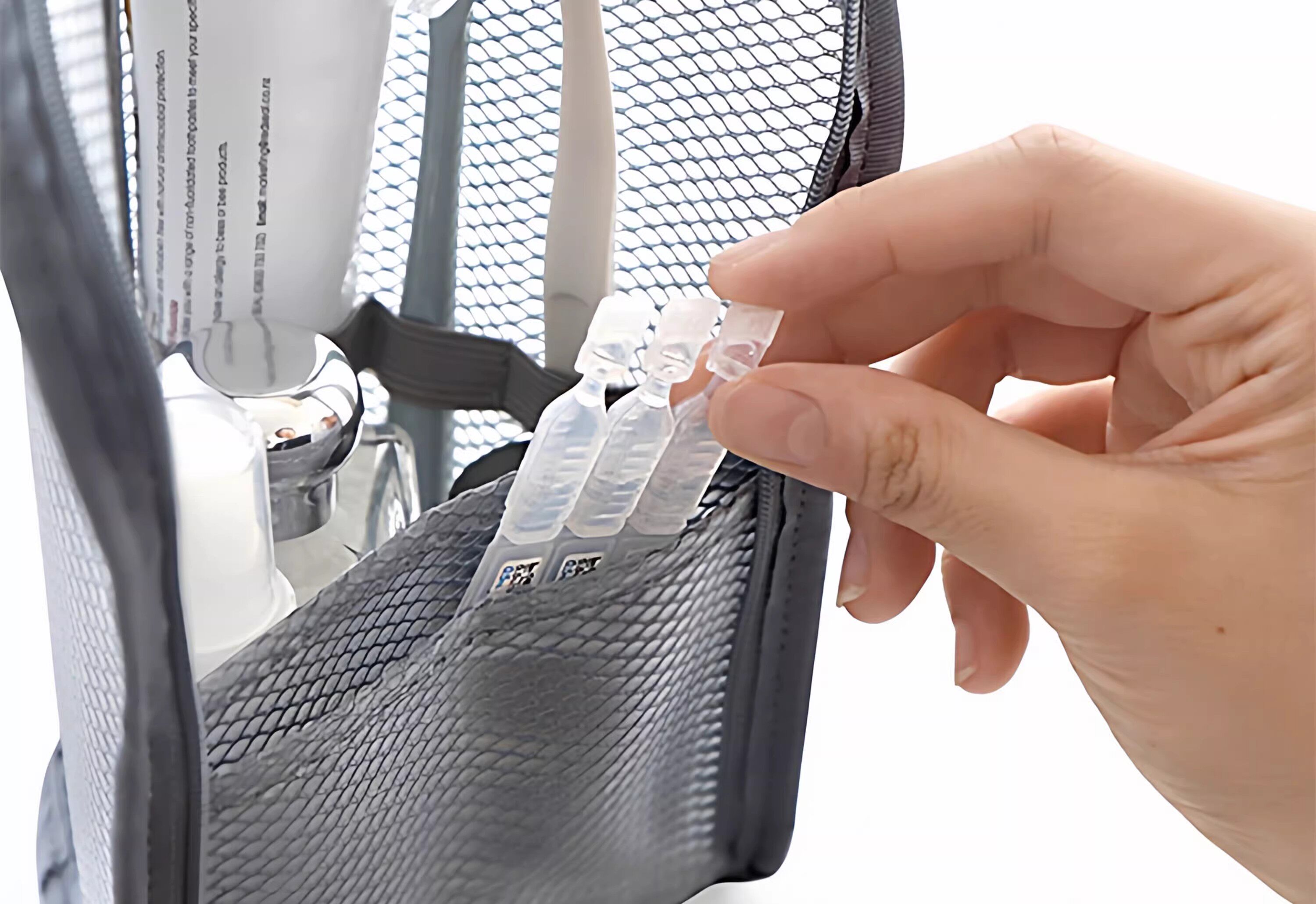 Standalone Wash Bag Large Capacity Multifunctional Cosmetic Organizer Portable Travel Toiletry Bag