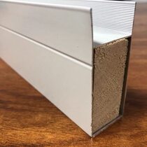 瓷砖橱柜铝合金配件收封边卡条立柱厨房砖夹灶台铝卡槽25U型槽管