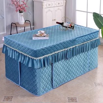 New electric stove cover fire cover rectangular tablecloth cover electric coffee table cloth cover suede quilted electric heating table cover cover winter