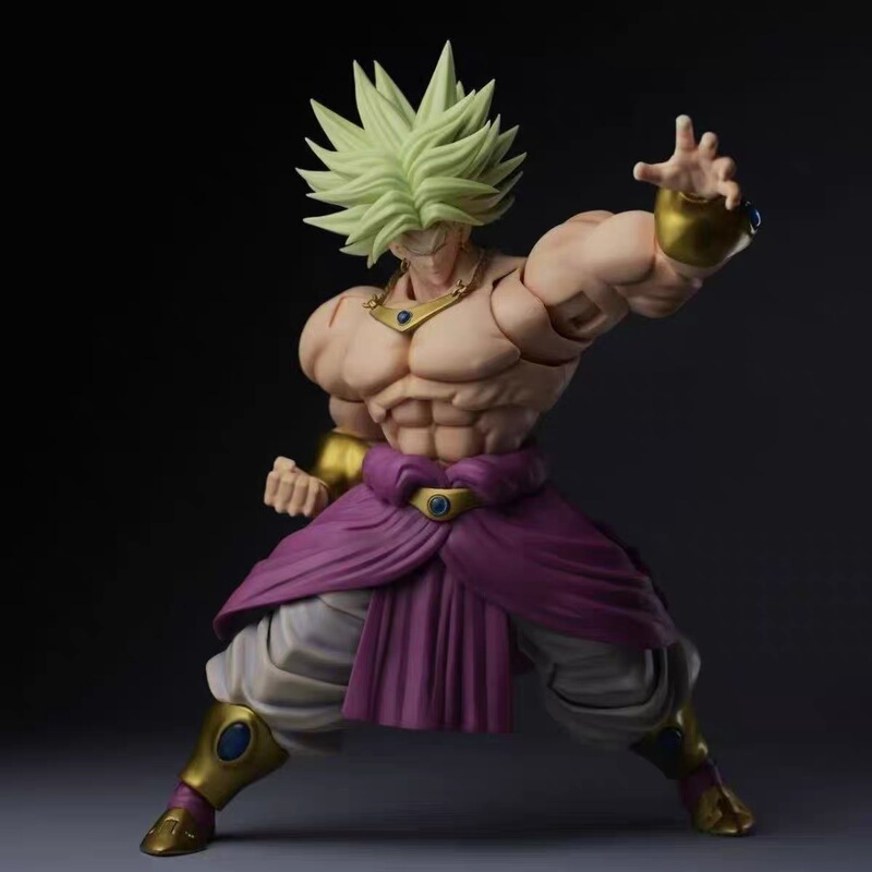 In Stock Zt Studio Zt02 Broly Ancient Warrior Green Hair Action Figure