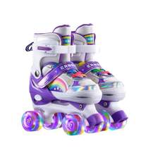 Childrens wear-resistant adjustable sports roller skates childrens skates new skate shoes universal popular models for beginners]