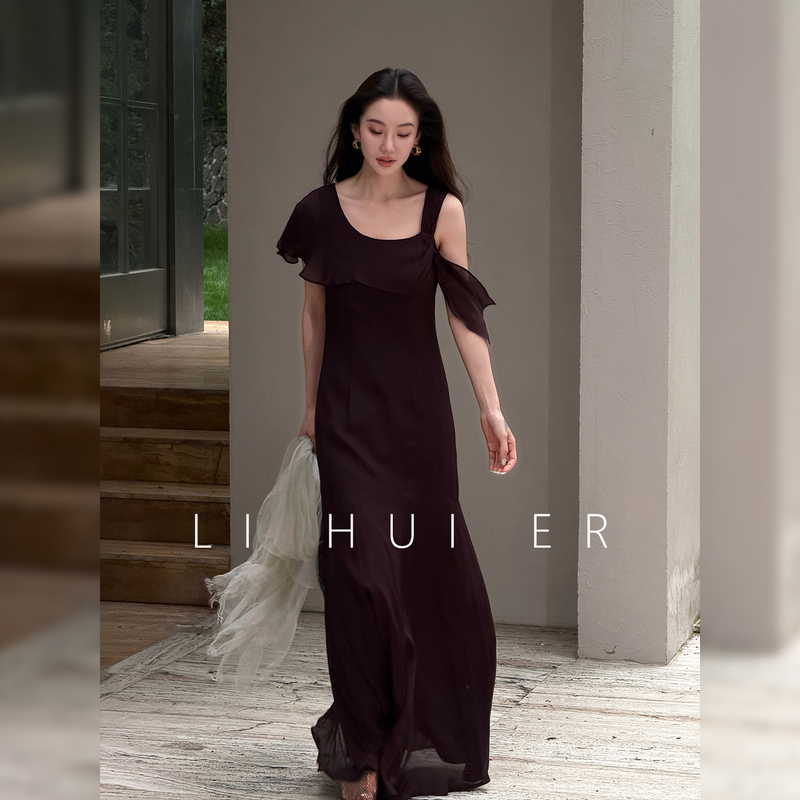 Lihuier Li Hui'Er Margaret Goddess-Like French-Style Sleeveless Dress Women's Camisole Long Dress Lihuier Li Hui'Er Margaret Goddess-Like French-Style Sleeveless Dress Women's Camisole Long Dress