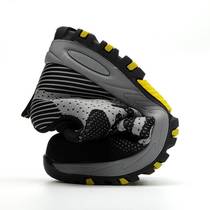 Welding labor protection shoes for men welding high temperature resistant steel toe rubber outsole breathable lining work labor protection shoes