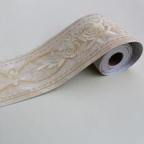 Self-adhesive European 3D three-dimensional waistline living room bedroom bathroom tile waterproof wall sticker wall skirt sticker