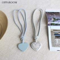 Stone hemp rope wheat ear creative heart champagne hook gray strap versatile curtain rope living room light