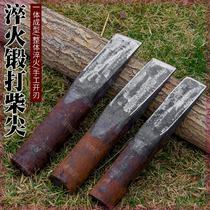All-steel forged household firewood ax tip weighted firewood tip splitting wood ax tip outdoor firewood splitting pile tool