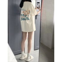 Li Ning Guochao retro style summer bestie top oversize large size pure cotton ins trendy design short-sleeved T