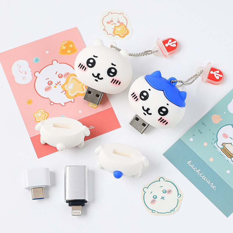 Japanese Chiikawa Jiyi 128g Mobile Phone USB Flash Drive Small Usagi Cartoon USB Flash Drive Dual-Use for Computer and Mobile Phone Japanese Chiikawa Jiyi 128g Mobile Phone USB Flash Drive Small Usagi Cartoon USB Flash Drive Dual-Use for Computer and Mobile Phone