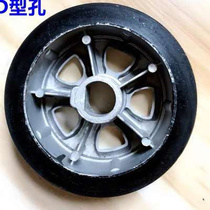 Shunchang door telescopic door wheel electric door wheel electric door accessories aluminum head wheel flat hole wheel semi-circular wheel