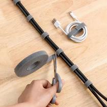 New new style cable management with point-break data cable management Velcro cable management with cutable straps with Velcro buckles