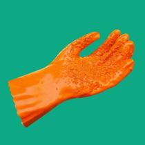 Housework cooked rubber electroplating gloves oil-proof gloves work slip-impregnated plastic anti-thorn prevention fully immersed chemical household rubber
