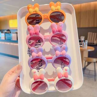 Cartoon bunny ears children's sunglasses with uv protection