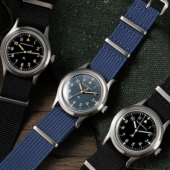 National watch player militado retro military watch ml14v2