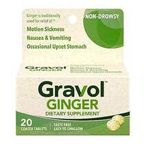 Gravol Ginger Tablets for Upset Stomach and Nausea 20ct?