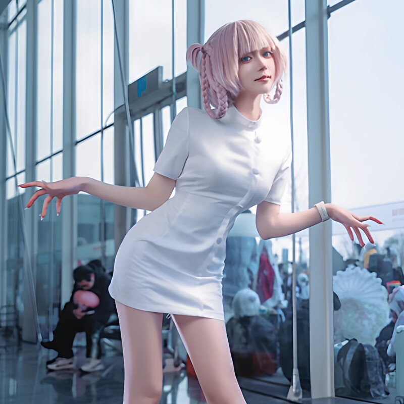 Qicaotixi Cos Nurse Costume, Manyuwu Cosplay Women's Clothing, In-Stock Halloween Doll Costume Qicaotixi Cos Nurse Costume, Manyuwu Cosplay Women's Clothing, In-Stock Halloween Doll Costume