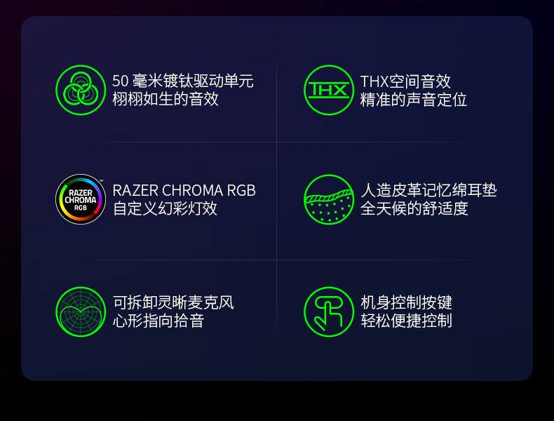 Проводной игровой гарнитуры razer雷蛇北海巨妖v3头戴式usb有线 线csgo游戏耳机麦thx音效rgb发光