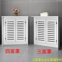 Water distributor floor heating pipe shielding cover radiator three masks weak electric box bathroom ugly water meter decorative cabinet
