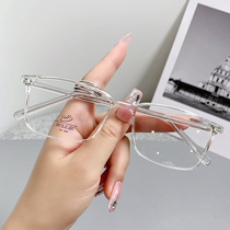 8188 retro art glasses frame anti-blue light glasses flat