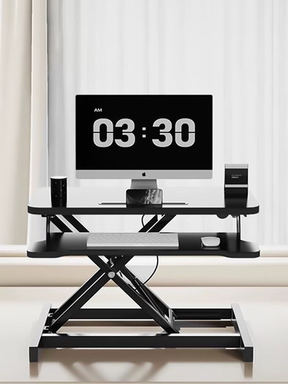 电脑桌面增高架笔记本台式显示器增高架支架站立式工作台屏幕办公桌可移动可折叠可调节升降桌子
